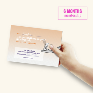 Print-selv gavekort - 6 måneders medlemskab